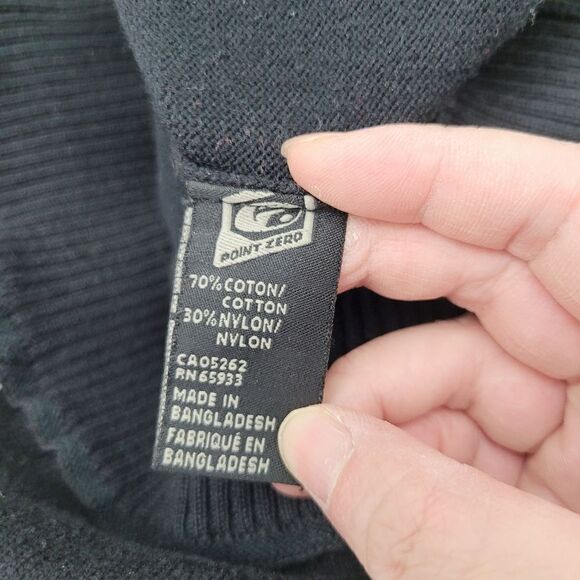 2/$20 Point Zero Black V-Neck Vest Sweater Size: Large - Picture 7 of 7